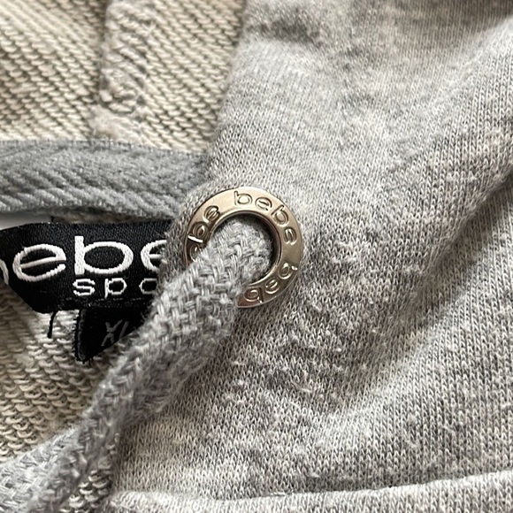 Bebe Gray Zip-Up Hoodie. XL - Picture 7 of 10